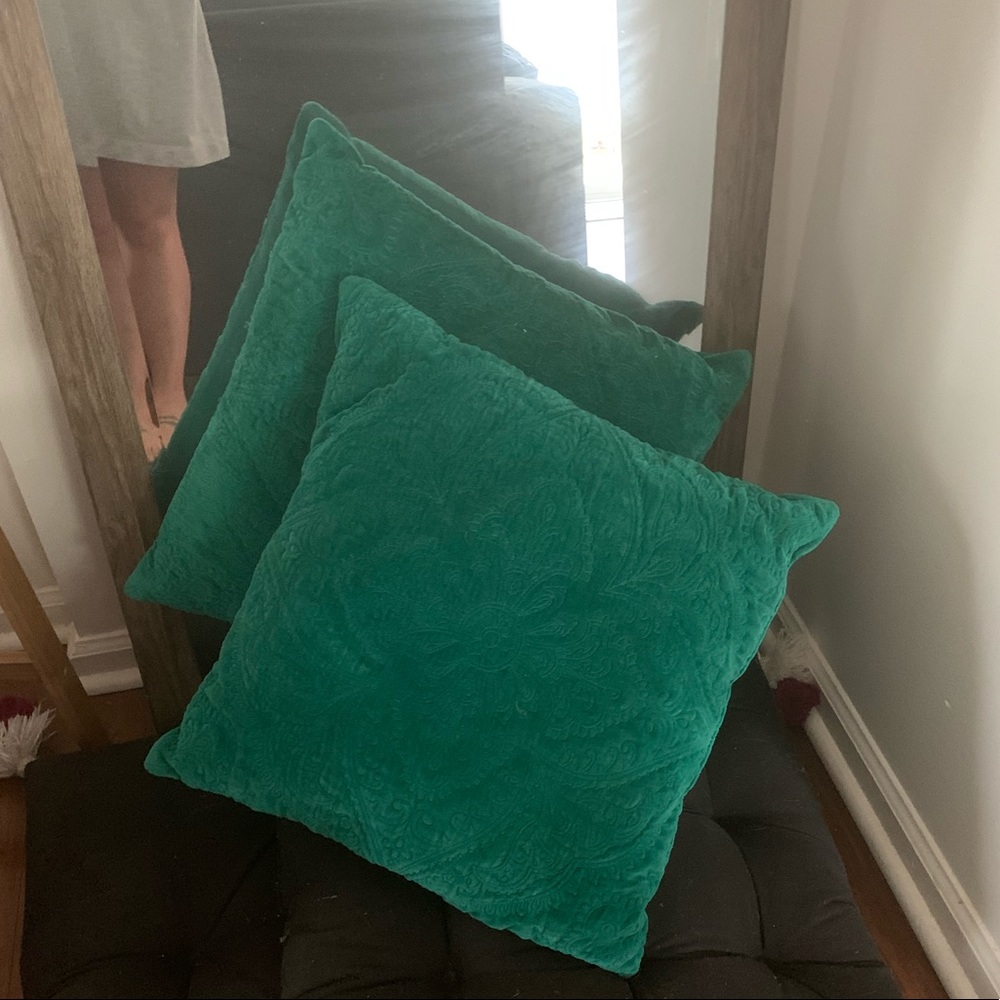 Green indochic opal house pillows